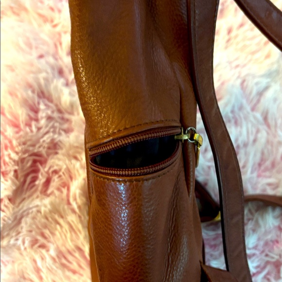 Brown Leather Back Pack-ish Purse - Picture 3 of 5